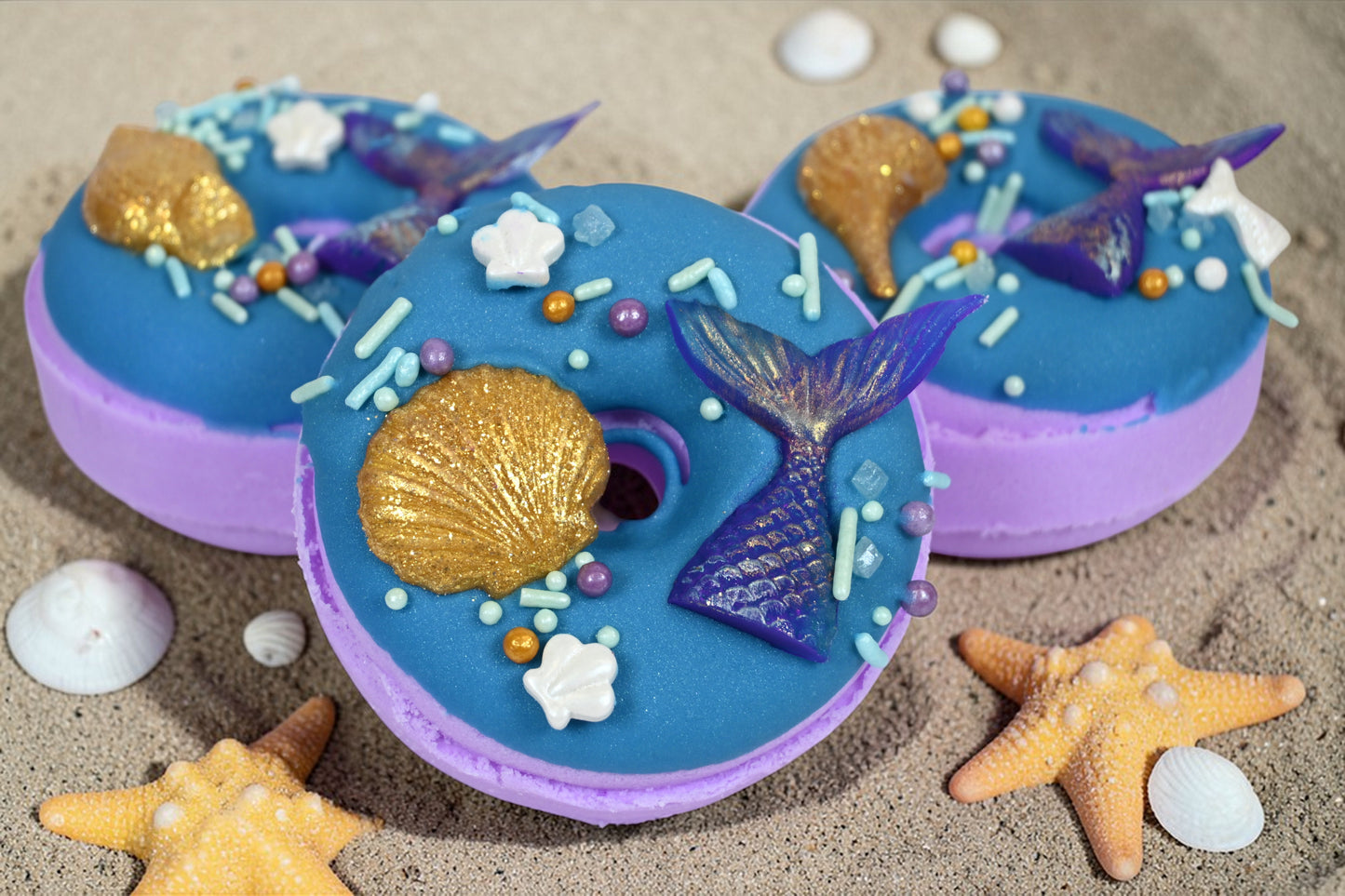 Mermaid Kisses Bath Bomb Donut