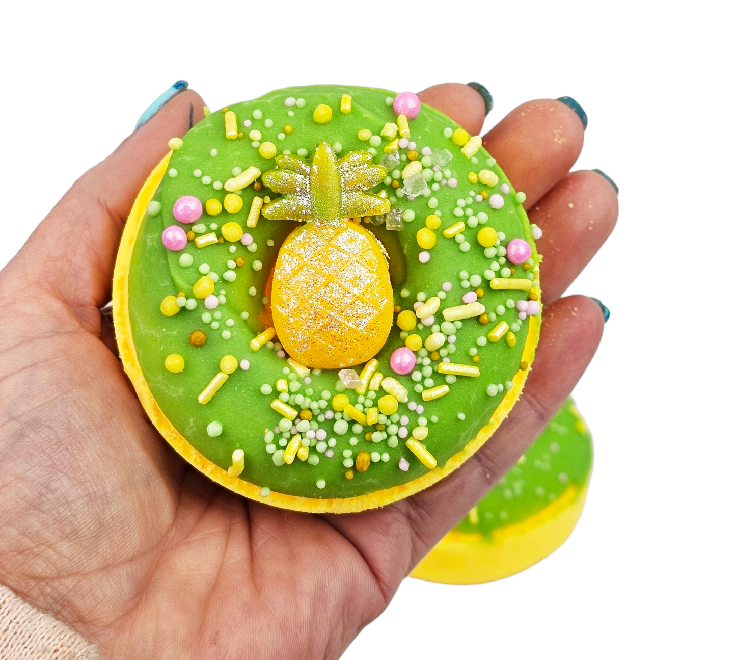 Pineapple Jasmine Bath Bomb Donut