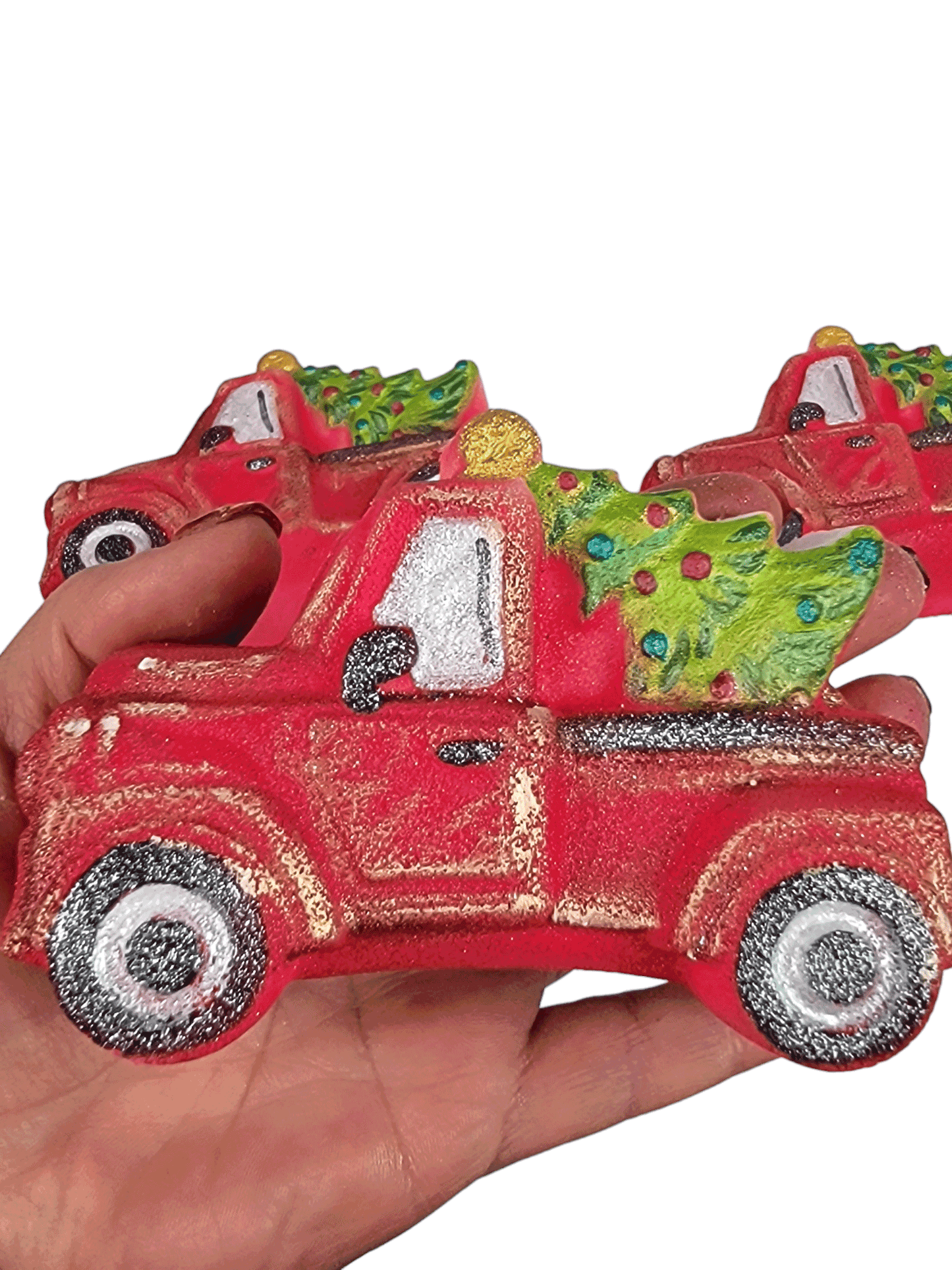 Little Red Truck Christmas Bath Bomb