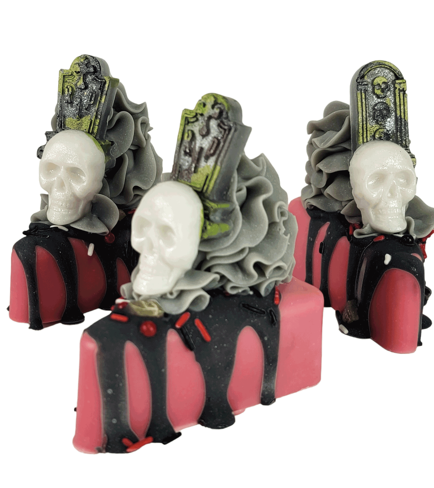 Grim Skull Artisan Soap Cake