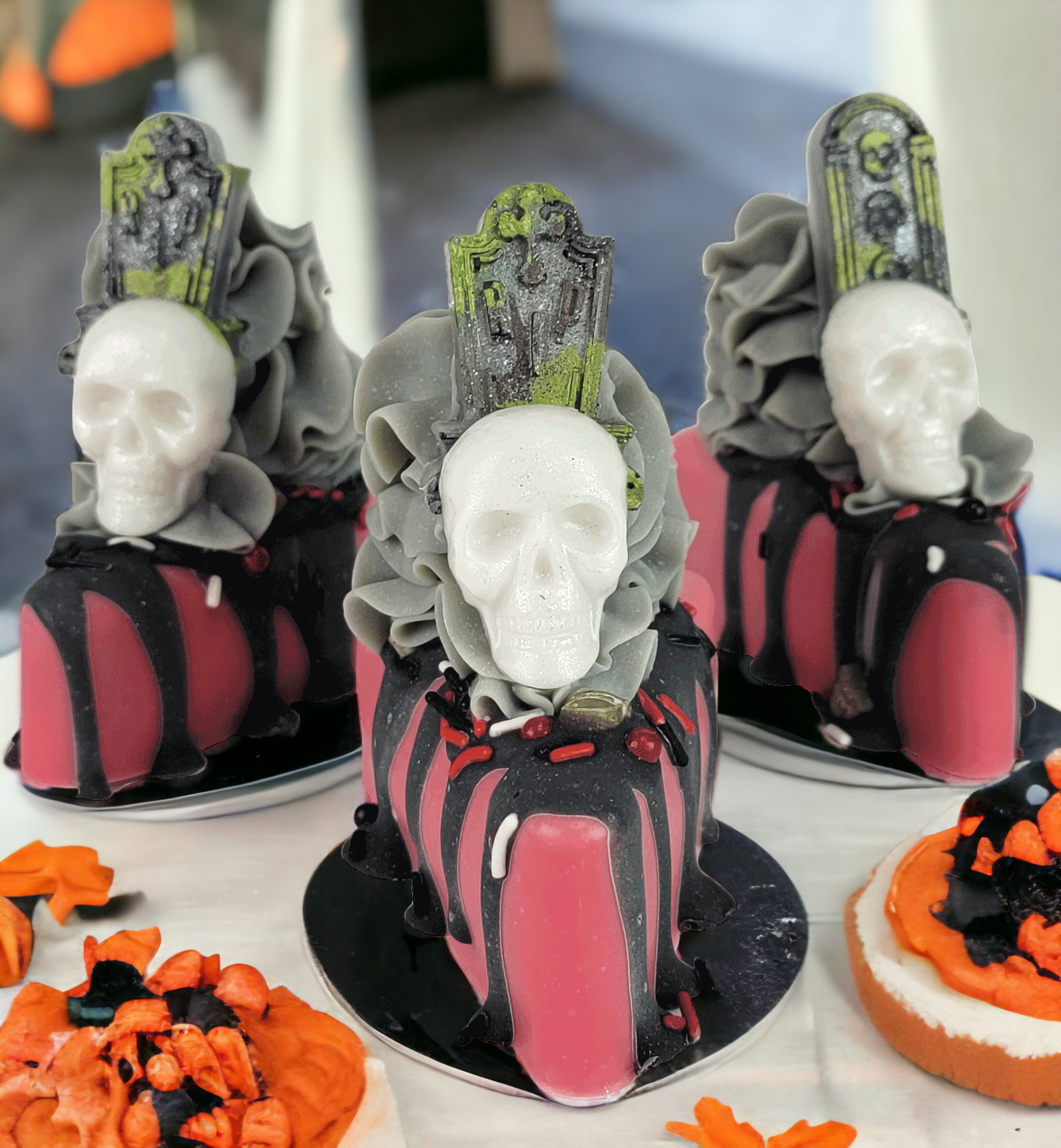 Grim Skull Artisan Soap Cake