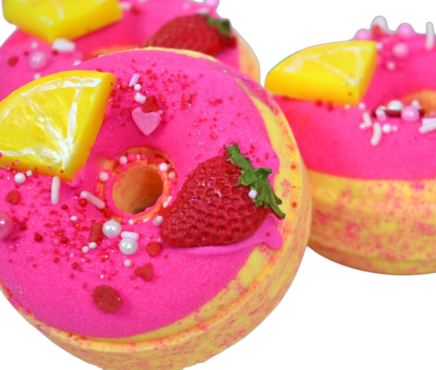 Strawberry Limoncello Bath Bomb Donut