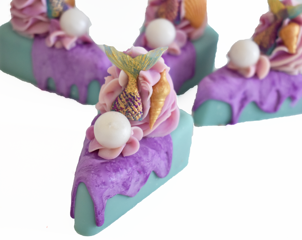 Mermaid Kisses Artisan Soap Cake Slice