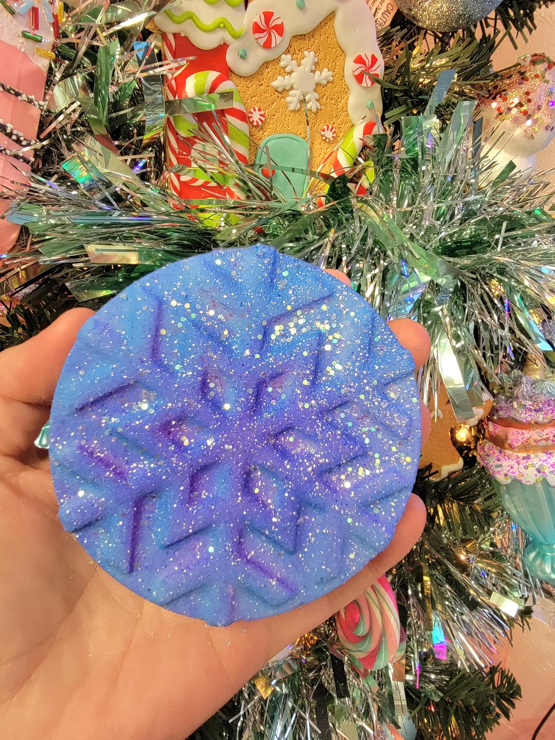 Sparkling Snowflake Bath Bomb