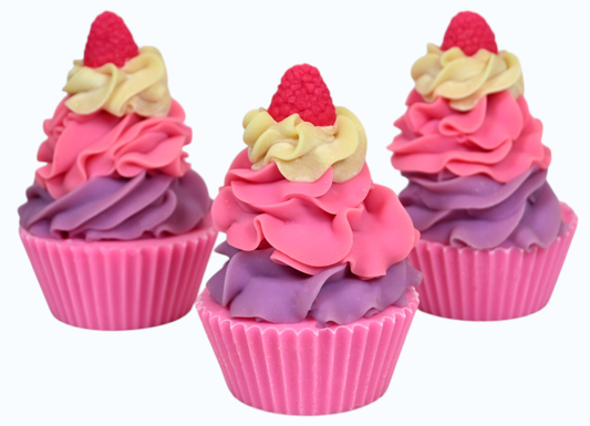 Black Raspberry Vanilla Artisan Soap Cupcake