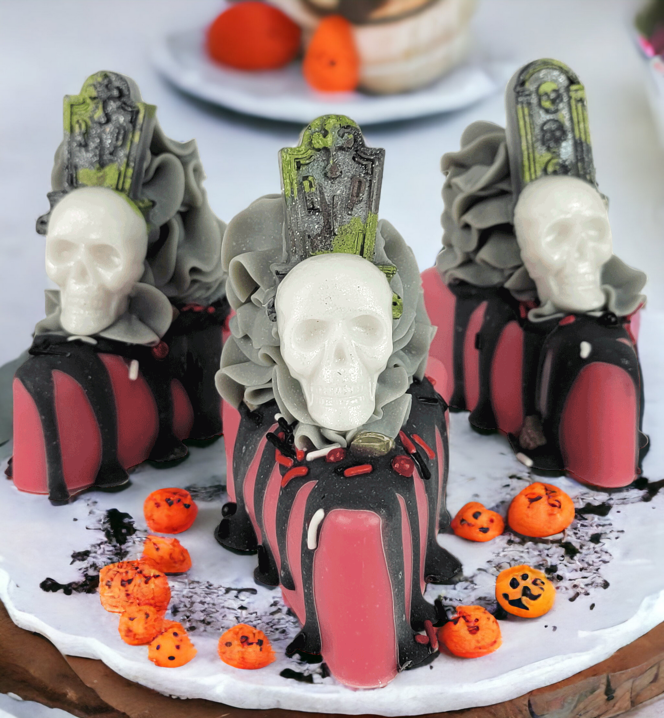 Grim Skull Artisan Soap Cake