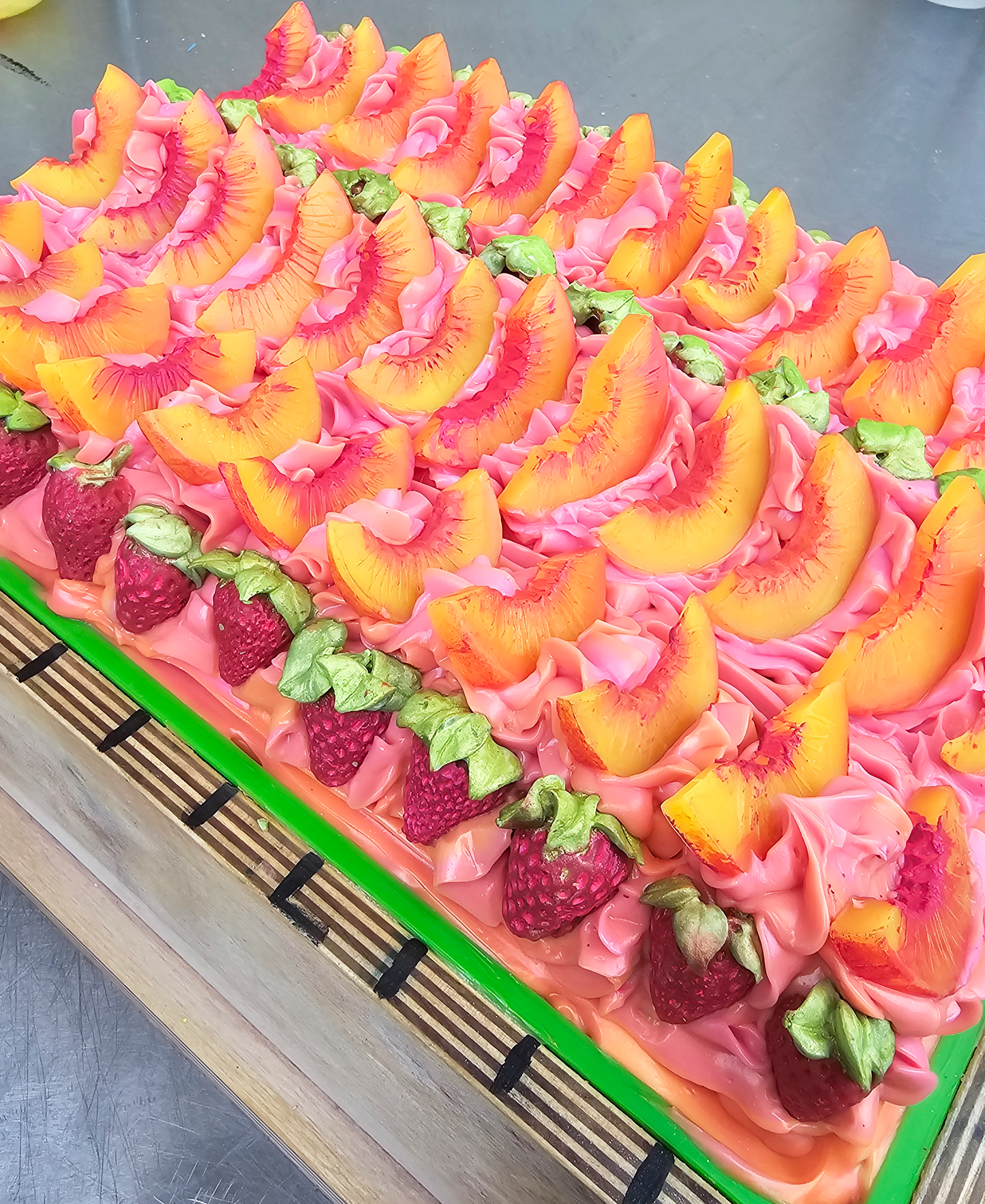 Strawberry Peach Champagne Artisan Soap