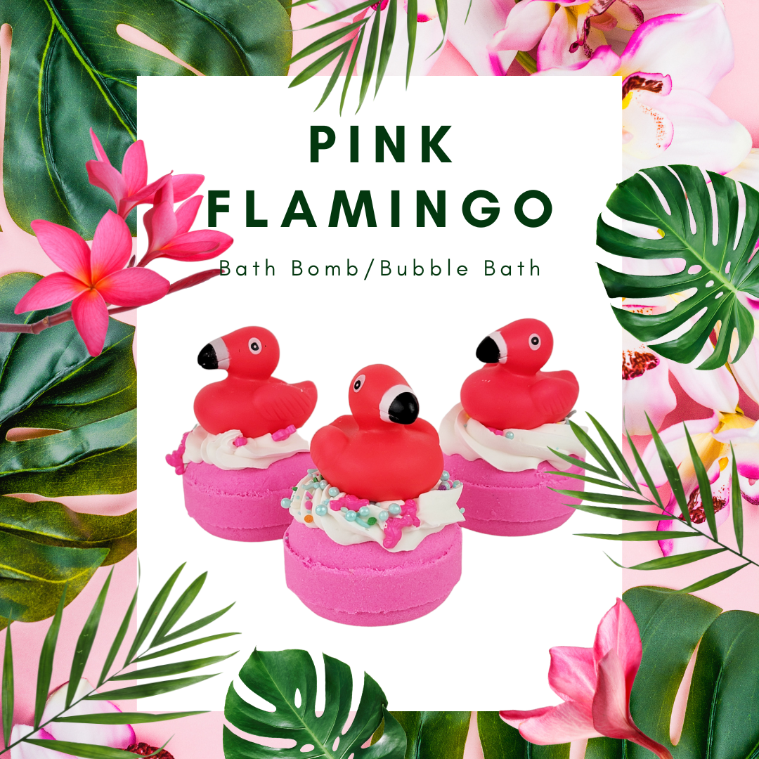 Pink Flamingo Donut Bath Bomb