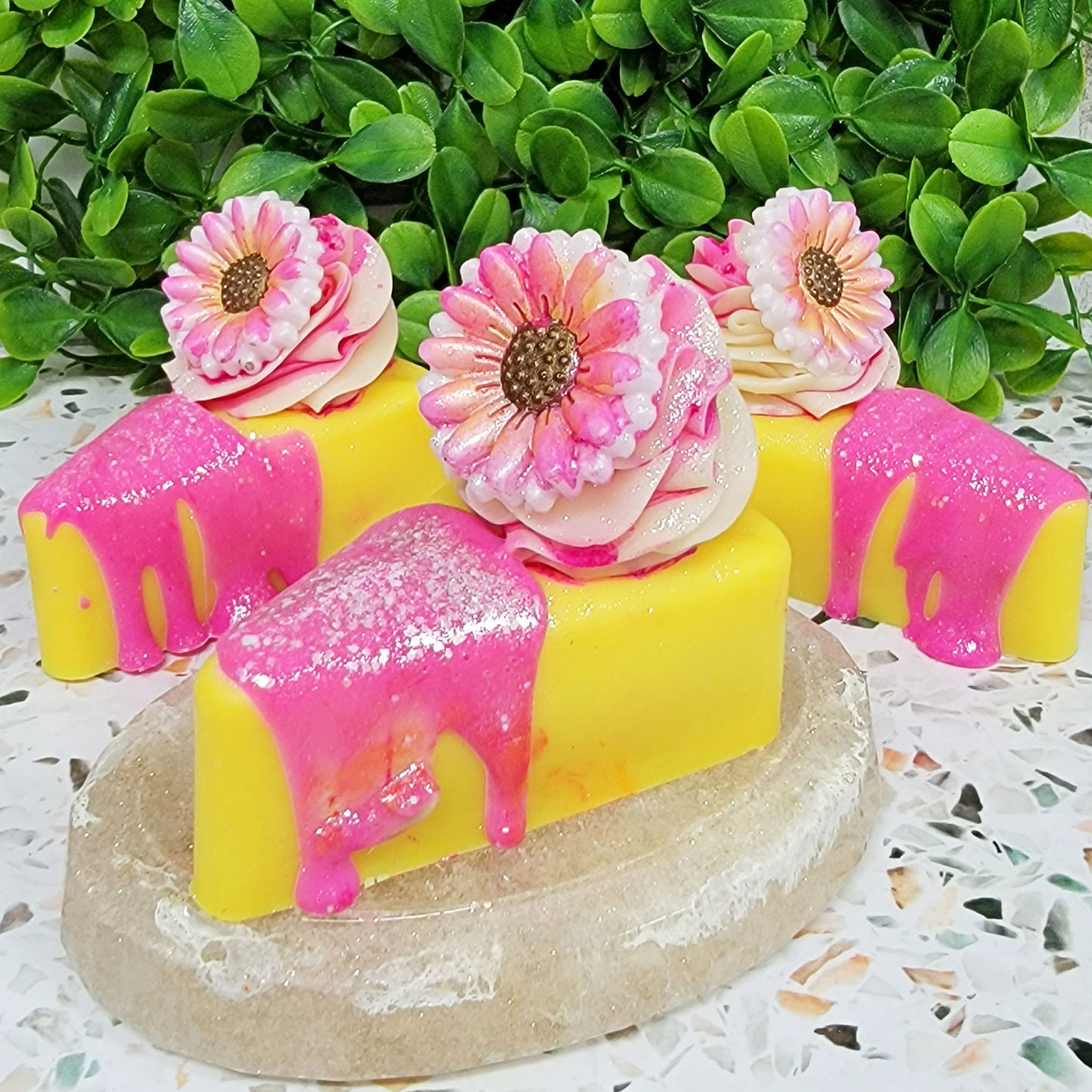 Daisy Cakes Artisan Soap Cake Slice