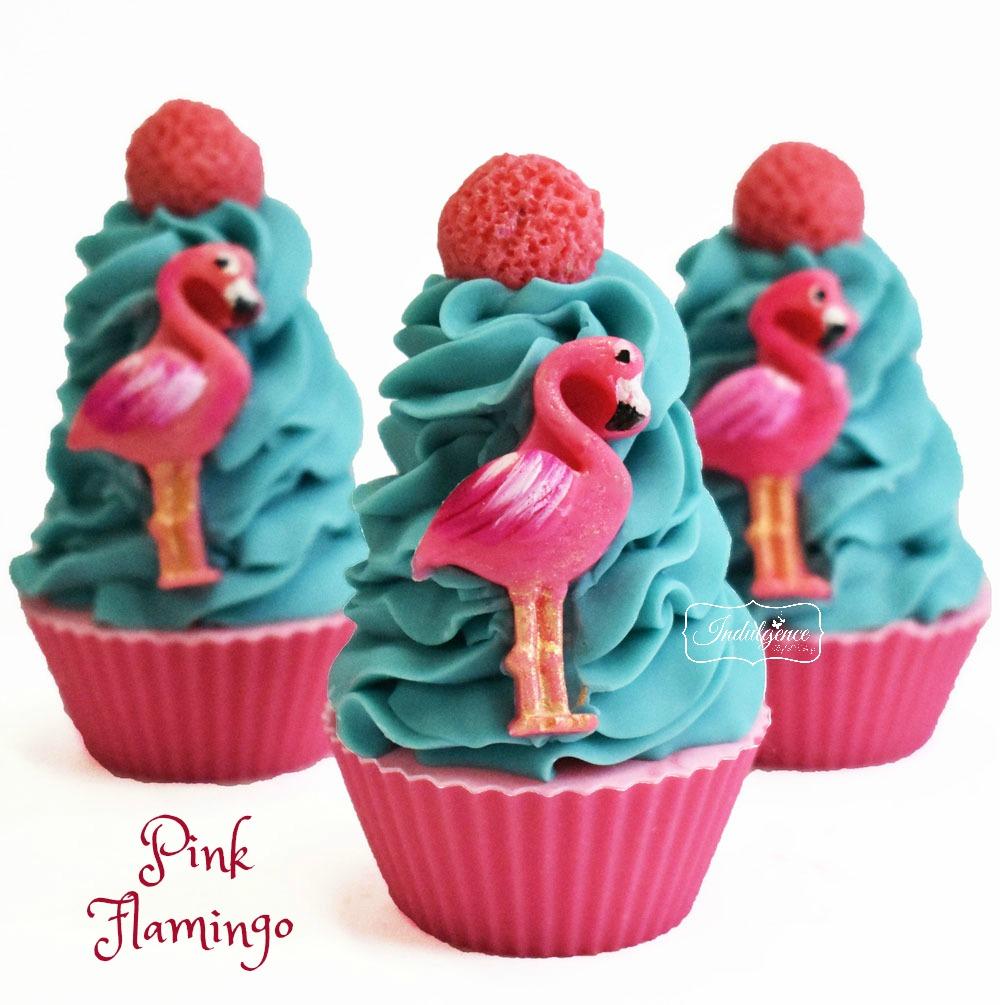 Pink Flamingo Handmade Artisan Vegan Soap Cupcake