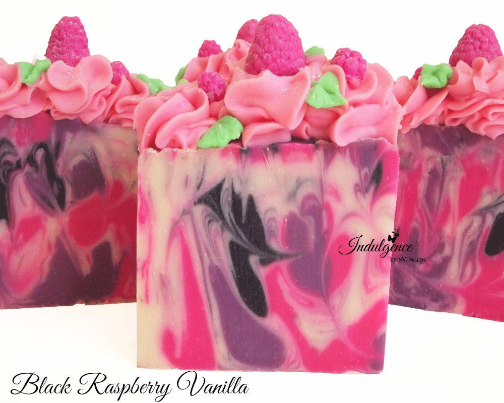 Black Raspberry Vanilla Artisan Vegan Soap